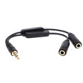 1 In 2 Out 3.5mm Male To Double Mono 3.5mm Female Headphone Y Splitter Cable Encounter. 