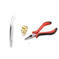 Stainless Steel Adjustable Jump Ring Opening Closing Finger Jewelry Tools Round Circle Bead Plier for DIY Jewelry Making Tool. 