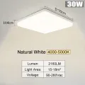 Ceiling Lamp Modern Square Ceiling Light Neutral White Warm Cold White 30W Led Panel Lights for Room. 