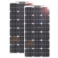 100W (18V) Semi Flexible Mono Crystalline Solar Panel. 