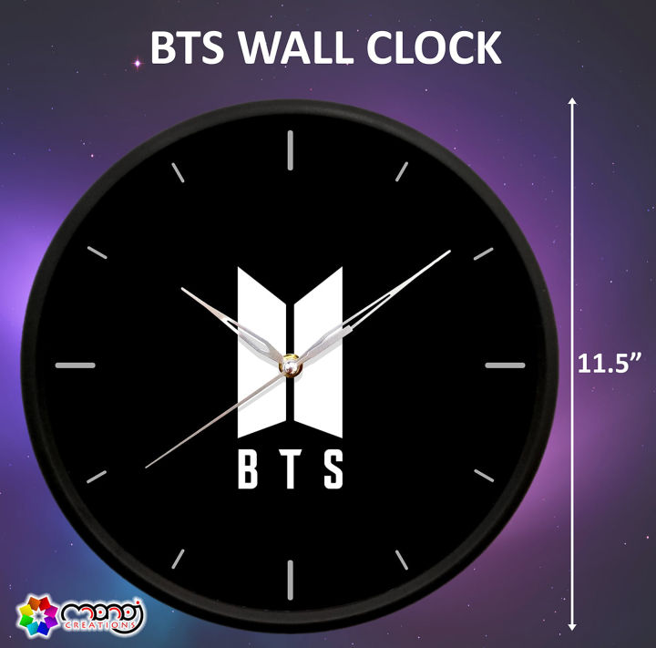 BTS Logo Wall Clock  K-Pop Big Size Wall Clock- Quality Wall Clock