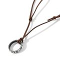 Movie Game Uncharted 4 Necklace Nathan Drake Cosplay Ring Leather Code Ancient Vintage Pendant Jewelry Prop. 