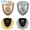 【Miga Plaza】xps Auto Window Carbon Fiber Shield Sticker 3D Car Side Metal Label Decal for MG ZS HS MG3 MG5 MG6 MG7. 