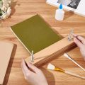 Flat Paper Press Machine Multifunctional Portable Binding Machines Wooden Bookbinding Press for School Home DIY Bookbinding. 