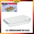 1.6L TEMPERED GLASS BAKING TRAY. 