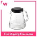 【Miga Plaza】Akebono Sangyo Coffee Server Black 750ml 5 cups Made in Japan Light and hard to break Tritan resin with transparent scale like glass Microwave oven compatible Wide caliber and easy to clean Coffee server Stron TW-3727. 