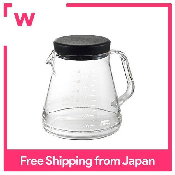 【Miga Plaza】Akebono Sangyo Coffee Server Black 750ml 5 cups Made in Japan Light and hard to break Tritan resin with transparent scale like glass Microwave oven compatible Wide caliber and easy to clean Coffee server Stron TW-3727