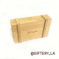 Wooden Puzzle Box with Secret Drawer- Small. 