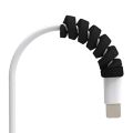 2 Pcs Spiral Cable Protector for Charger Cable Data Line USB Cable Spring Protector organizer Silicone Bobbin winder Protective Case Cover. 