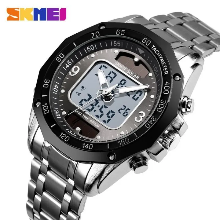 SKMEI%20Fashion%20Mens%20Watch%20Stainless%20Steel%20Solar%20Watches%20,%20Chrono%201493%20Dual%20Display%20Waterproof%20Business%20Wristwatch%20-%20Image%208