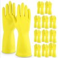 5 Pair Rubber Gloves Medium Household Long Sleeve Washing Up Kitchen Cleaning. 