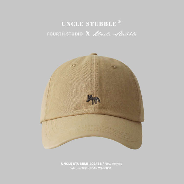 Korean%20Style%20Little%20Fox%20Embroidered%20Baseball%20Cap%20Women%20Spring%20Summer%20Versatile%20Wide%20Brim%20High-Quality%20Pure%20Cotton%20Soft%20Top%20Hat%20for%20Men%20-%20Image%209