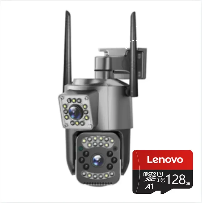 SC03 Dual 6Mp | WIFI HD Wireless Dual lens CCTV Camera 360 view with HD Infrared Night Vision Indoor/Outdoor