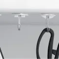 10 Pcs/Set Free Punching Sticky Hook/ Mini Plastic Self Adhesive Wall Hanger Hook/ Multi-Purpose Hook for Keychain,coat. 