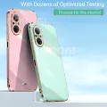 For Huawei Nova 9 SE Back Cover Luxury 6D Plating Square Frame Shiny Case Camera Lens Protection Soft Silicone Mobile Phone Cases. 