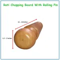 Wooden Roti Board with Rolling Pin # Eco Friendly Roti Maker Brand New. 