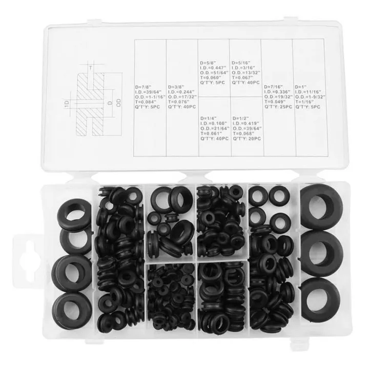 180%20Pcs%20Rubber%20Grommet%20Wire%20g%20Electrical%20Gasket%20Was%20r%20Seal%20Assortment%20-%20Image%205