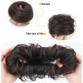 Cute Ball Head Wig Black Light Brown Headband Girl Natural Scrunchie Hairdo Natural Fluffy Simulation Hair Accessories. 