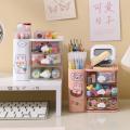 Cute Office Organizer Multifunction Storage Drawer Desktop Storage Box Multigrid Storage Box Cute Cloud Pen Container. 