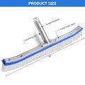 Pool Brush, Swimming Pool Wall & Tile Brush 18 Inch Swimming Pool Cleaning Pole Brush Head Replacement Brush,Blue. 