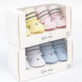 Yfashion 2pair Baby Socks Cotton Breathable Anti-slip Baby Socks ift box for newborn socks. 