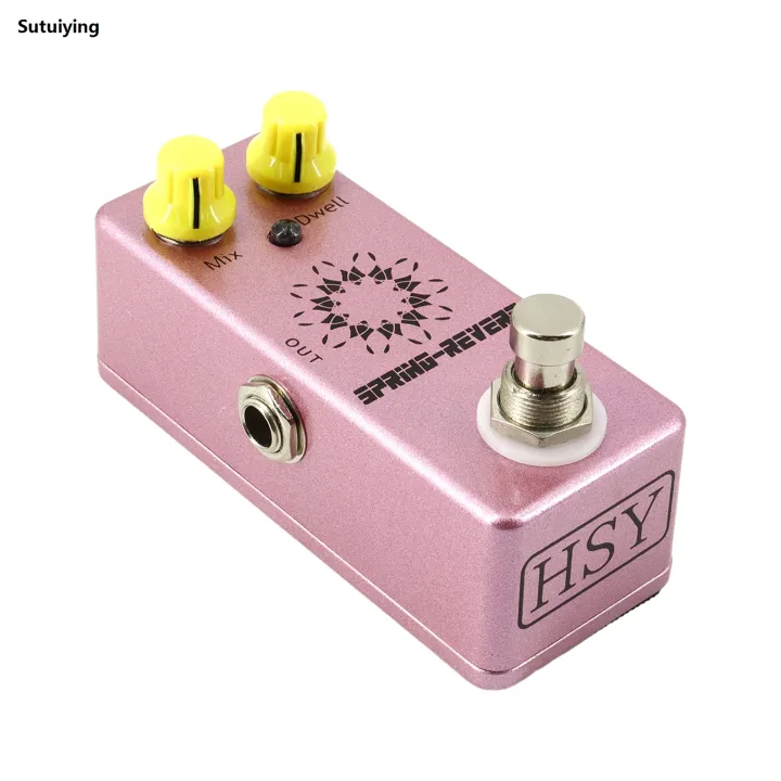 Sutuiying%20Guitar%20Spring%20Rever%20Pedal%20Electric%20Guitar%20Effects%20Pedal%20True%20%E3%80%902025%20Version%E3%80%91%20Bypass%20DC%209V%206.35mm%20Input/Output%20Interface%20MIX/DWELL%202%20Knobs%20-%20Image%202