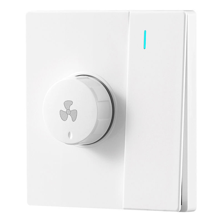 1Gang Switch Panel 86 Type Electric Fan Stepless Speed Regulator Ceiling Fan Speed Control 300W WHITE
