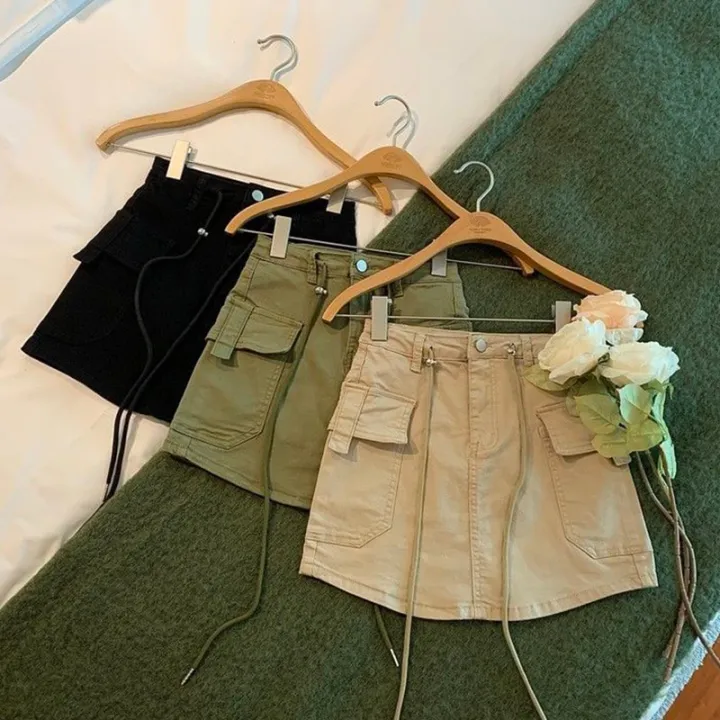 Rimocy%20Drawstring%20High%20Waist%20Mini%20Skirt%20Women%20Streetwear%20Big%20Pocket%20Cargo%20Skirt%20Woman%20Fashion%202023%20short%20A%20Line%20y2k%20Skirts%20Mujer%20-%20Image%206