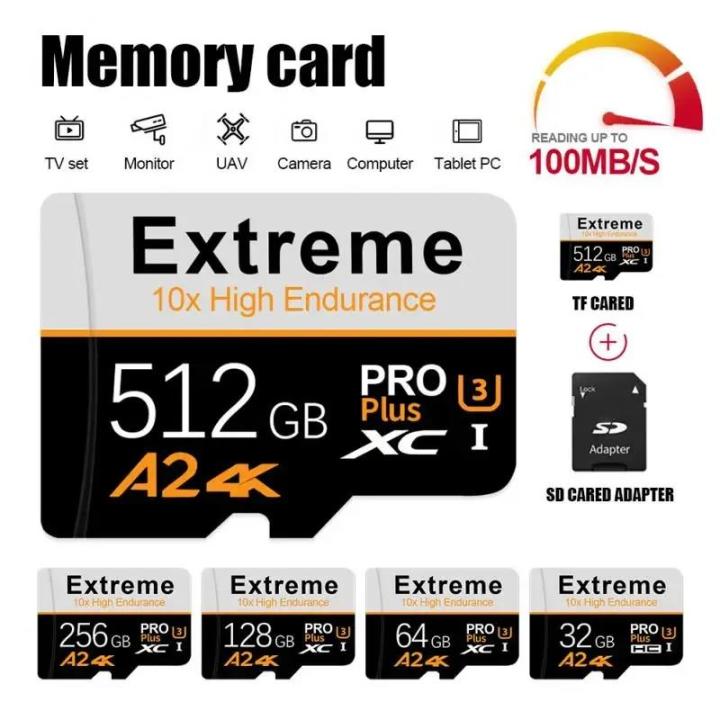 2TB Memory Card 1TB 512GB Flash Memory microSD Cards A2 High Speed Mini SD Memory Card 128GB For camera Phone