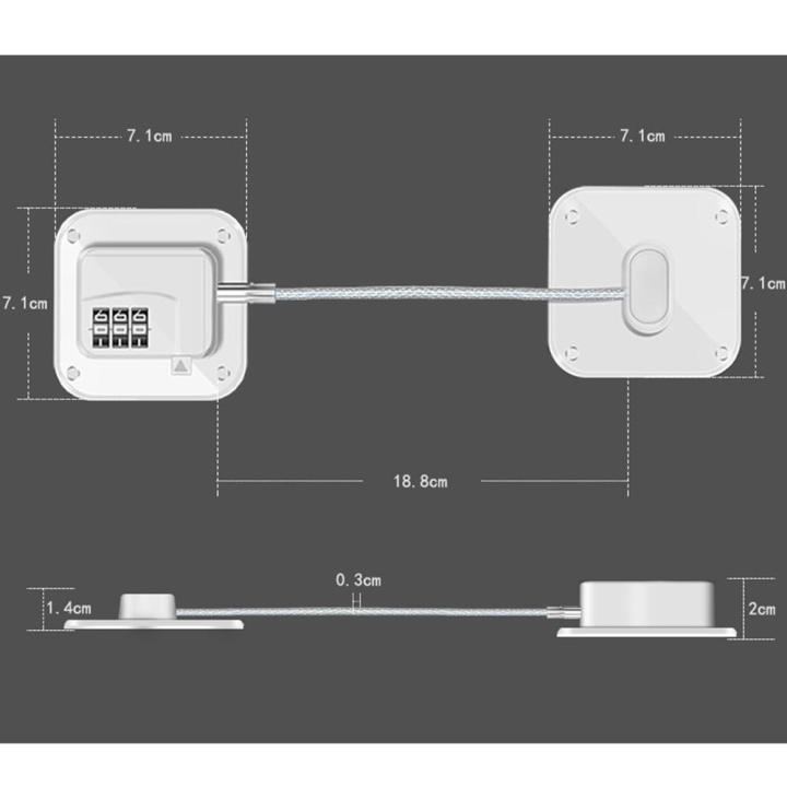 Refrigerator%20Lock%20Heavy%20duty%20Easy%20install%20Multi%20purpose%20Cabinet%20Lock%20Adjustable%20Secure%20Safety%20Latch%20for%20Child%20Safety%20Home%20Security%20Baby%20Proofing%20Drawer%20Locking%20Window%20Restriction%20-%20Image%208