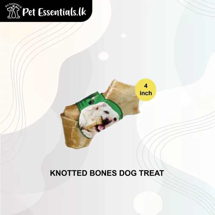 Knotted Bones Dog Treat 4''
