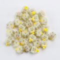 CAP switches CAP milky yellow golden brown switch factory lubrication for keyboard switches. 