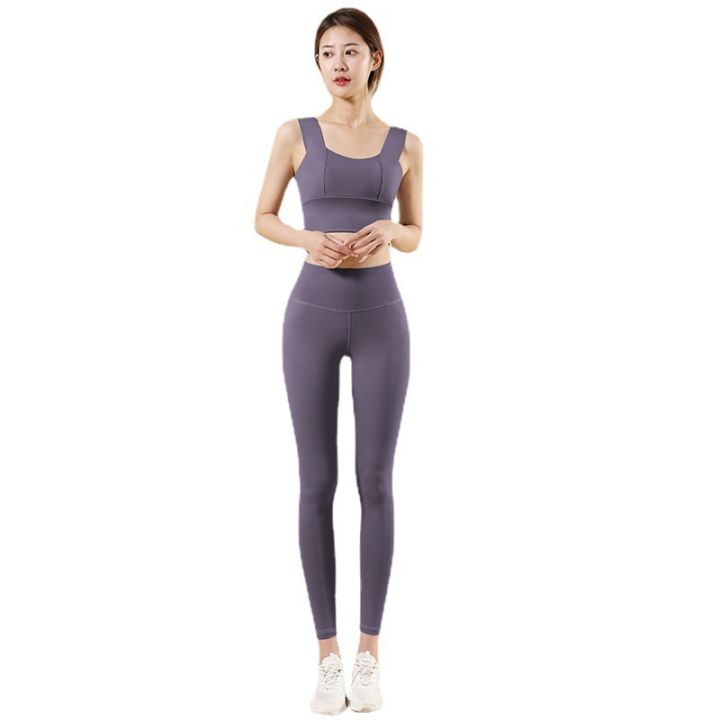 luluYoga%20Suit%20Summer%20Sports%20Underwear%20Women's%20Shockproof%20High%20Strength%20with%20Chest%20Pad%20Fitness%20Yoga%20Pants%20Yoga%20Summer%20-%20Image%205