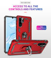 Lereach For Huawei P30 Pro Mobile Phone Case TUP+PC Hard Ring Car Ring Bracket Shockproof Back Cover. 