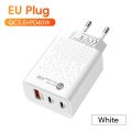 60W 3 Ports USB C Charger Fast Charging Type C Mobile Phone Adapter PD Quick Charge 3.0 For iPhone Xiaomi Samsung Wall Charger. 