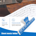 4 Pcs Music Book Note Paper Ruler Sheet Music Spring Clip Holder For Piano Guitar Violin Viola Cello Performance. 