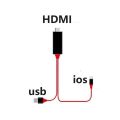 USB 3.1 Type-C to HDMI-Compatible 4K HDTV Cable for Android Phone to Connect TV Same Screen Device Cable Link Phone Connection. 