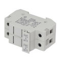 Photovoltaic Fuse Holder 2P PV Fuse Holder 15A ABS Housing 1000V DC for Combiner Box. 