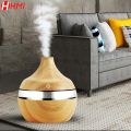 300ML Air Humidifier Essential Oil Diffuser Aroma Ultrasonic Wood Grain USB LED Mini Mist Maker Home Smell for Xiaomi. 