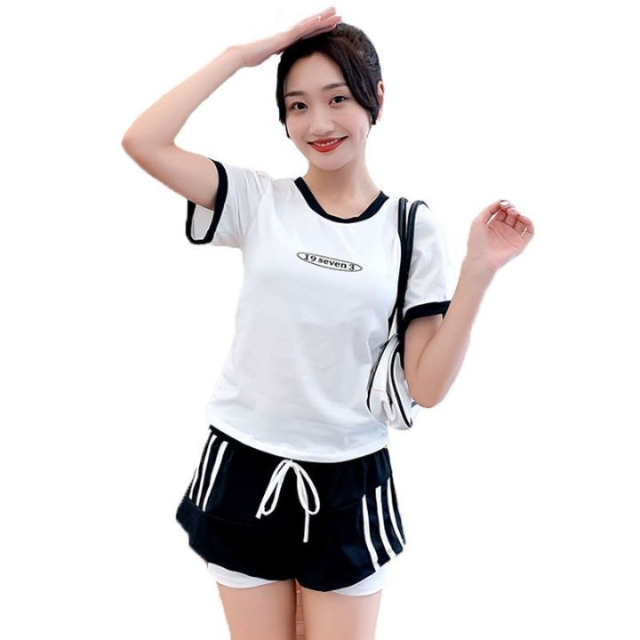 Swimsuit%20Women's%20Split%20Conservative%20Cover%20Belly%20Thin%20Professional%20Sports%20Swimwear2023Popular%20Two-Piece%20Set%20Seaside%20Swimwear%20-%20Image%204