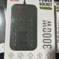 Power Socket T24 3000W with 4USB, 2PD, 6 Socket. 