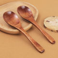 1/4/6Pcs Japanese Style Deep Mouth Wooden Spoon Natural Wood Round Spoons Wooden Household Tableware Soup Spoon. 