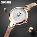 SKMEI Fashion Classic Stainless Steel Quartz Watch For Girls 1390. 