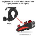 WEST BIKING 4 In 1 Bicycle Light Bracket Mount Bike Computer Mount Bracket Smart Sensor Bike Light Stand Bicycle Accessories-B type. 