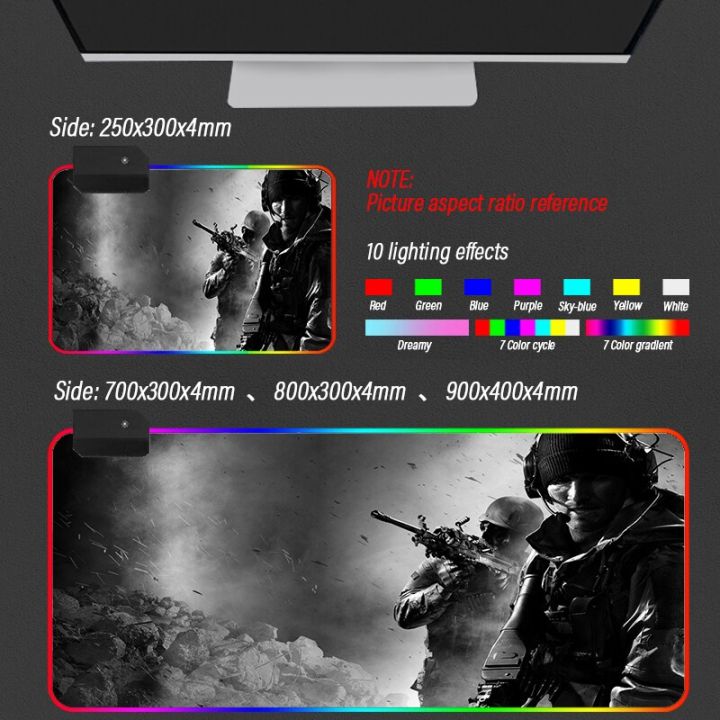Gaming%20Cod%20Pattern%20Rgb%20Of%20Led%20Gamer%20Support%20Large%20Lighting%20Computer%20Desk%20Custom%20Mousepad%20Pad%20Duty%20Mat%20Pad%20Diy%20Mouse%20Call(Gray_250X300X3Mm)%20-%20Image%207