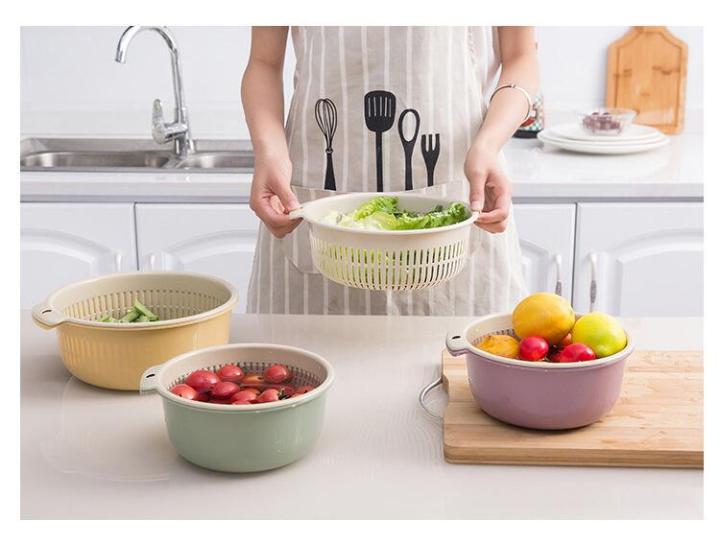 Kitchen%20Plastic%20Double%20Drain%20Basket%20Bowl%20Washing%20Basket%20Strainer%20Bowls%20Drainer%20Vegetable%20Cleaning%20Colander%20-%20Image%202