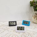 Durable Small Mini Triangle Clock Mute ABS Desk Digital Clock Electronic Simple Time Display. 