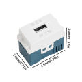 USB Power Module 220V Socket 5V 2.1A 1A Mobile Phone Charging Module Switch Adapter Transformer Charging Power Socket. 