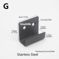 Stainless Steel Hook Accessories U Shape Mirror Support Wall Fixing Clip Hanging Code Hanging Tile Bracket Display Buckle Corner. 