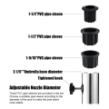 Umbrella Pole Mount Stand Tube Set Patio Umbrella Stands Bases Outdoor Parasol Base Holder Insert Pipe Sleeve, for Outside Garden Backyard Balcony. 
